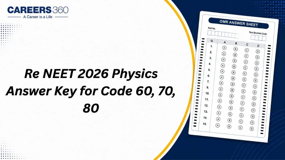 Re NEET 2026 Physics Answer Key for Code 60, 70 and 80 Out: PDF Download Link